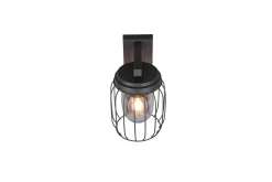 Trio Lighting Entré|Fasadebelysning-Tuela Vegglampe med rørelsesensor Antrasitt Antracit