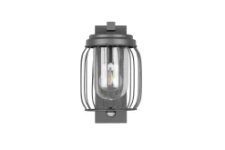 Trio Lighting Entré|Fasadebelysning-Tuela Vegglampe med rørelsesensor Antrasitt Antracit