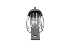 Trio Lighting Entré|Fasadebelysning-Tuela Vegglampe med rørelsesensor Antrasitt Antracit