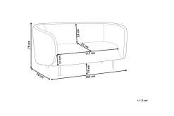 2 Seter Sofa-Tuka Sofa 2-seter Beige,Grey,Svart
