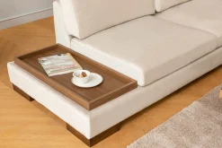 Hjørnesofa-Tulima Sofa med Sjeselong Høyre Beige