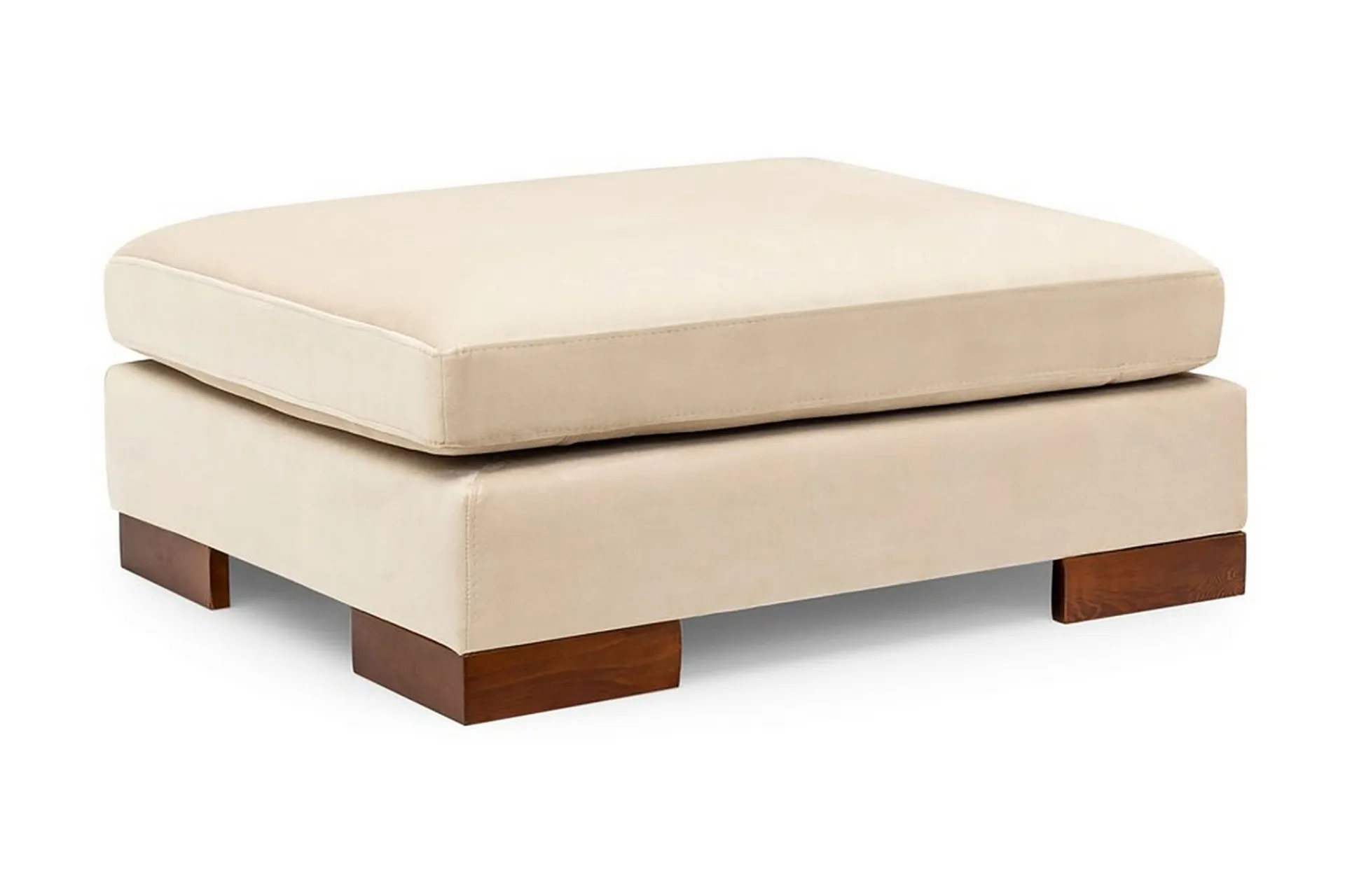 Hjørnesofa-Tulima Sofa med Sjeselong m Krakk Venstre Beige