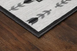 KM Home Flatvevde Tepper-Tulpan Flatvevd Matte 80x200 cm Grey