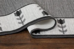 KM Home Flatvevde Tepper-Tulpan Flatvevd Matte 80x200 cm Grey