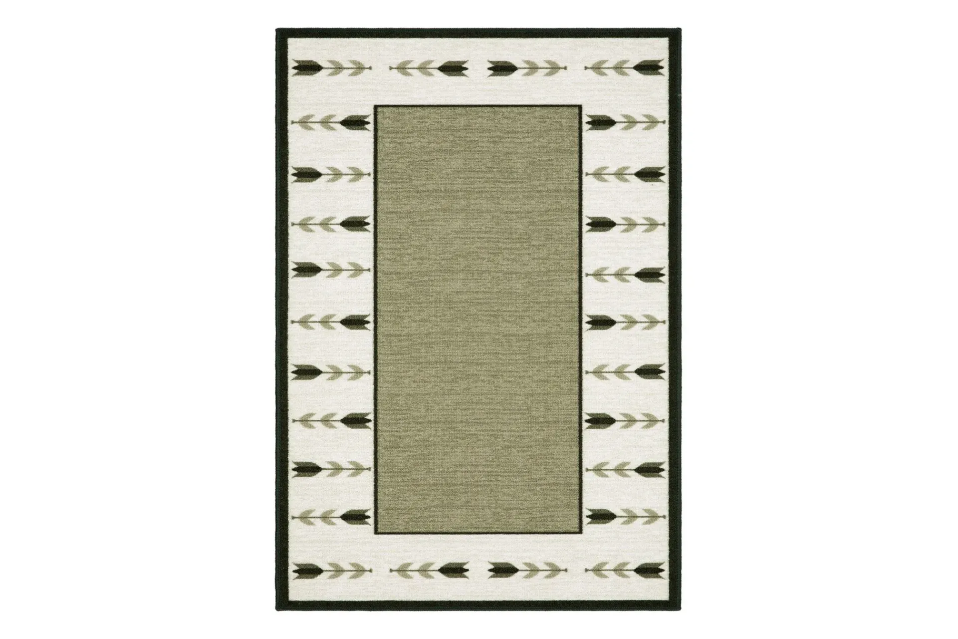 KM Home Flatvevde Tepper-Tulpan Flatvevd Matte 160x230 cm Grønn