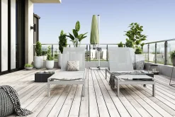 Comfort Garden Hengestoler|Utelenestoler-Tunis Solseng Hvit