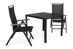 Comfort Garden Tunis Spisegruppe 90+2 Monaco Lyx Posisjonsstoler