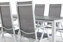 Comfort Garden Tunis Spisegruppe 205x90 + 6 Maggie Posisjonsstol