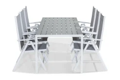 Comfort Garden Tunis Spisegruppe 205x90 + 6 Maggie Posisjonsstol