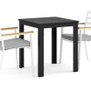 Comfort Garden Tunis utendørs cafésett 70x70 cm med 2 Oliver karmstoler