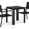 Comfort Garden Tunis utendørs caféssett 70x70 cm med 2 Tunis stablebare stoler