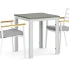 Comfort Garden Spisegrupper Hage-Tunis utendørs kafésett 70x70 cm med 2 Oliver karmstoler