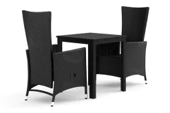 Comfort Garden Tunis utendørs kafésett 70x70 cm med 2 Jenny spisestoler