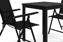 Comfort Garden Balkongmøbler|Balkongsofaer-Tunis utendørs kafésett 70x70 cm med 2 Sanna posisjonsstoler