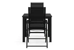 Comfort Garden Balkongmøbler|Balkongsofaer-Tunis utendørs kafésett 70x70 cm med 2 Sanna posisjonsstoler
