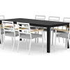 Comfort Garden Spisegrupper Hage-Tunis utendørs spisegruppe 205x90 cm med 8 Oliver armstoler med pute