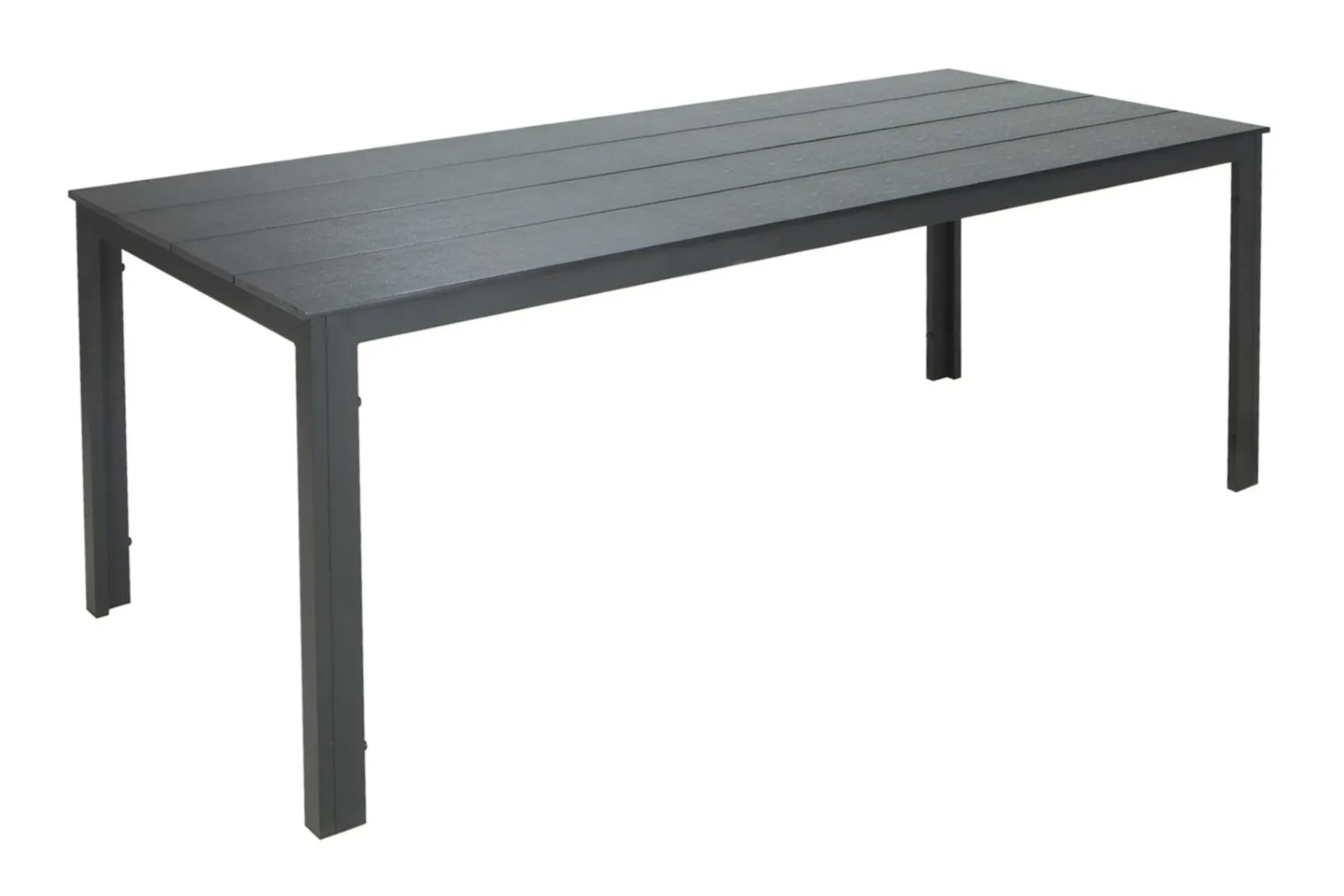 Comfort Garden Loungebord & Sofabord Utendørs-Tunis ute spisebord 205x90 cm rektangulært Svart
