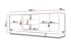 Tv-benk 160 cm