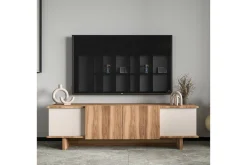 TV-bord Diannare Beige / Valnøtt