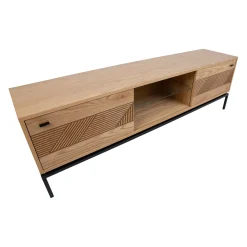Tv-Benk & Mediabenk-TV-bord HOME4YOU Cindy 180x40x55 cm MDF eik lys eik
