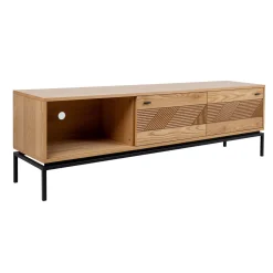Tv-Benk & Mediabenk-TV-bord HOME4YOU Cindy 180x40x55 cm MDF eik lys eik