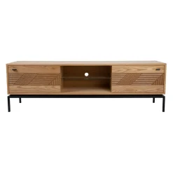 Tv-Benk & Mediabenk-TV-bord HOME4YOU Cindy 180x40x55 cm MDF eik lys eik