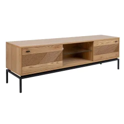 Tv-Benk & Mediabenk-TV-bord HOME4YOU Cindy 180x40x55 cm MDF eik lys eik