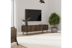 Tv-Benk & Mediabenk-TV-bord Stira Valnøtt Natural