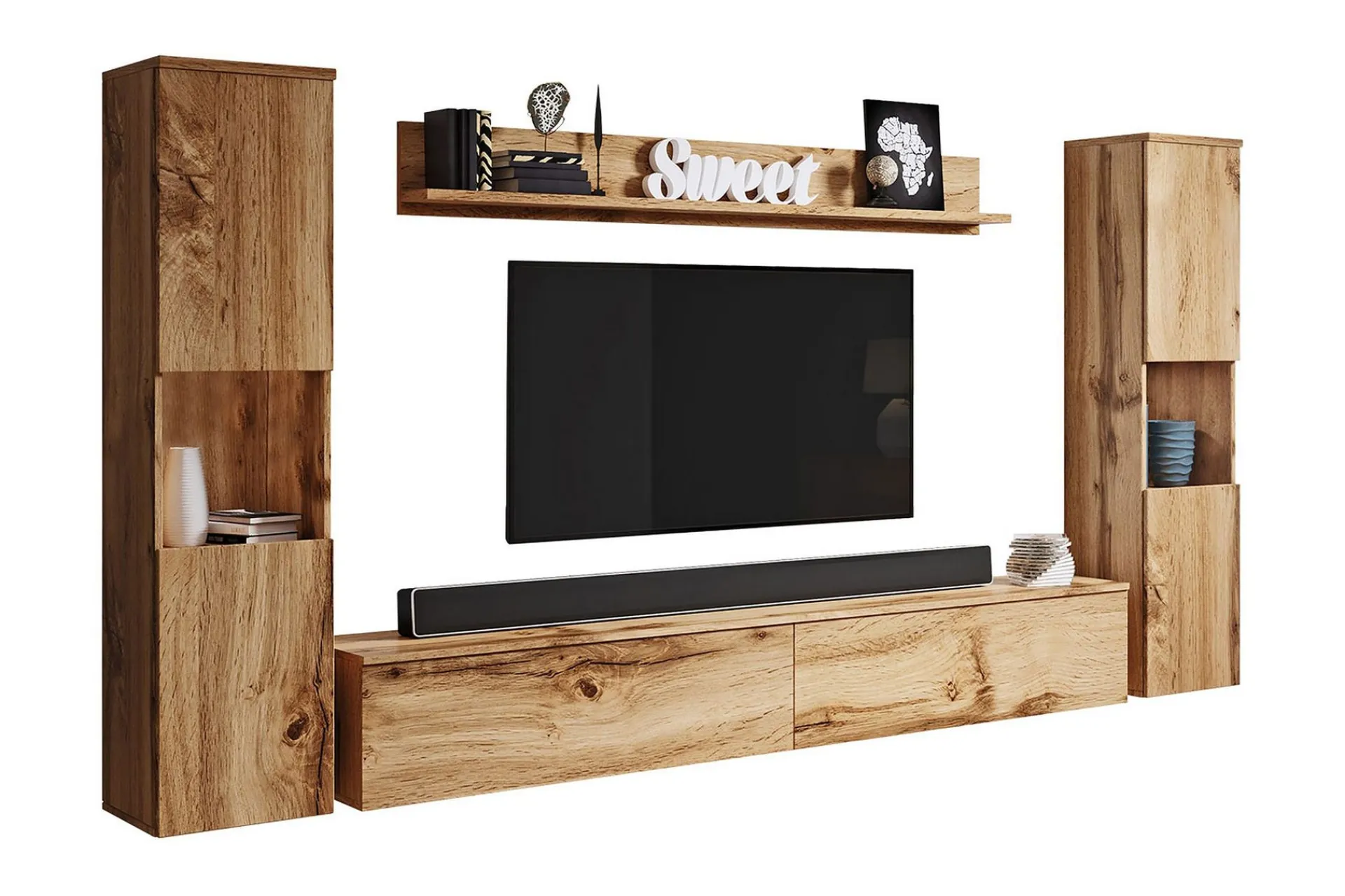 Tv-Møbelsett-Tv-møbelsett tre