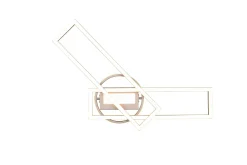 Trio Lighting Twister LED-Taklampe Børstet Stål