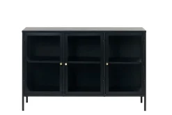 Sideboard & Skjenker-Umbri Sideboard 3 delar 132 cm Svart