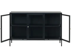 Sideboard & Skjenker-Umbri Sideboard 3 delar 132 cm Svart
