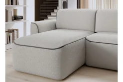 Sofa Med Sjeselong-Ume 4-seter Sofa med Sjeselong Grey