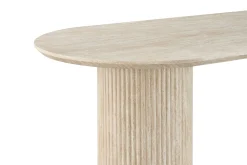 Andrarum Uppveda Ovalt Spisebord 180x90 cm Travertin Utseende