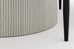 Andrarum Spisegrupper-Uppveda Rundt Spisebord 120 cm med 4 Sawako Stoler Hvit