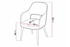 Karmstoler-Uptown Matstol Beech Bok