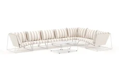 Comfort Garden Usteryd utendørs L-sofa 7-seter vendbar