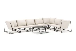 Comfort Garden Usteryd utendørs L-sofa 7-seter vendbar