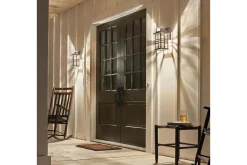 Entré|Fasadebelysning-Utendørs vegglampe Kichler Beacon Square 165x302x190 mm Bronse