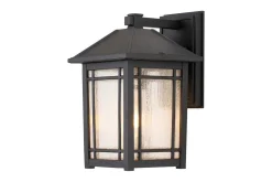 Entré|Fasadebelysning-Utendørs vegglampe Quoizel Cedar Point 197x326x229 mm Svart