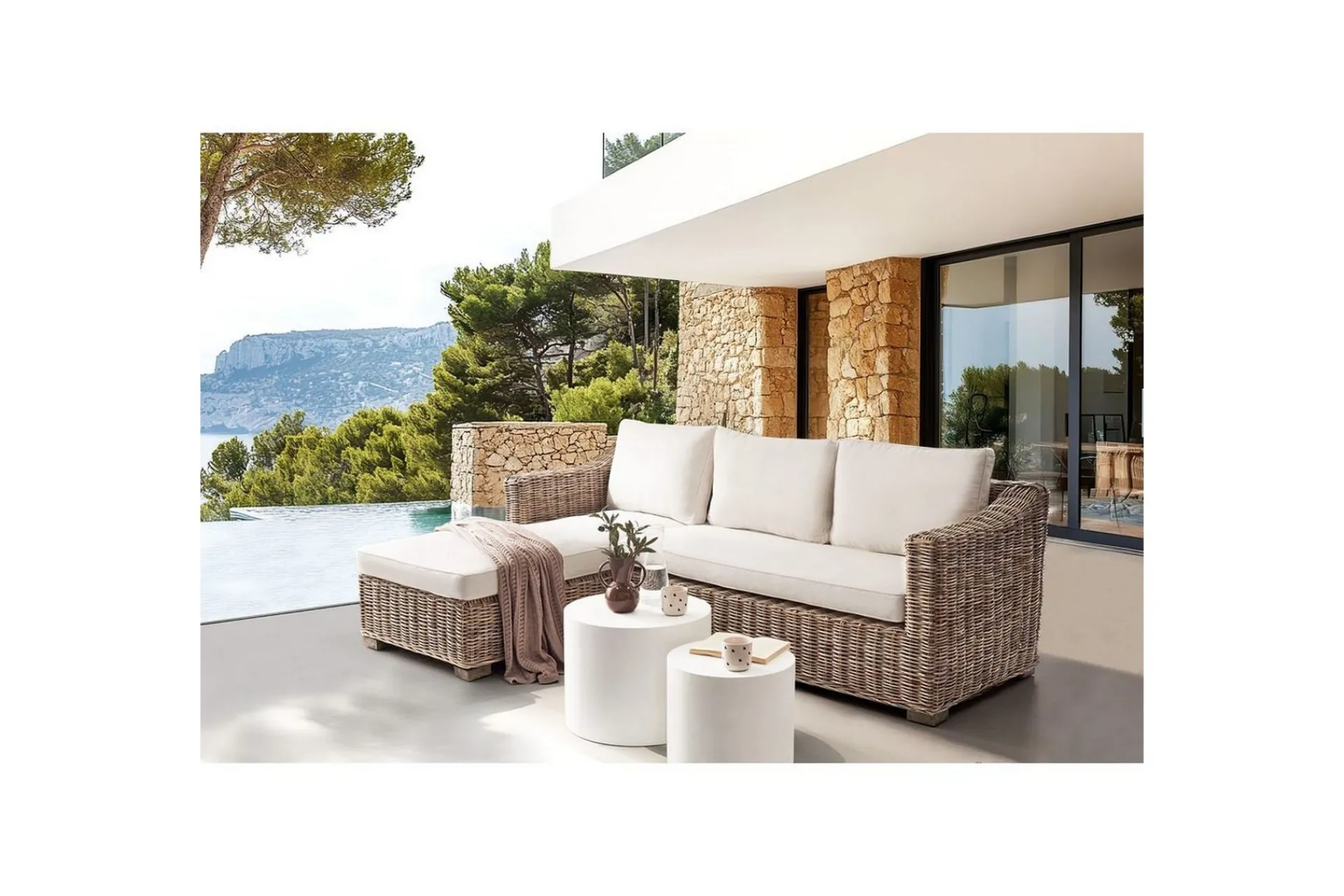 Hagebenk & Hagesofa-Utesofa Valletri Grey