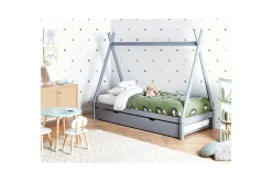 Barneseng & Juniorseng-Uttrekkbar barneseng Talmontiers Grey