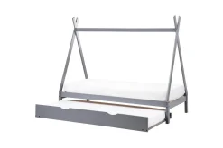 Barneseng & Juniorseng-Uttrekkbar barneseng Talmontiers Grey