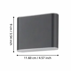 Utvendig vegglampe Grutti