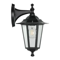 Entré|Fasadebelysning-Utvendig vegglampe Laterna Svart