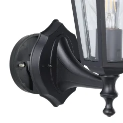 Entré|Fasadebelysning-Utvendig vegglampe Laterna Svart