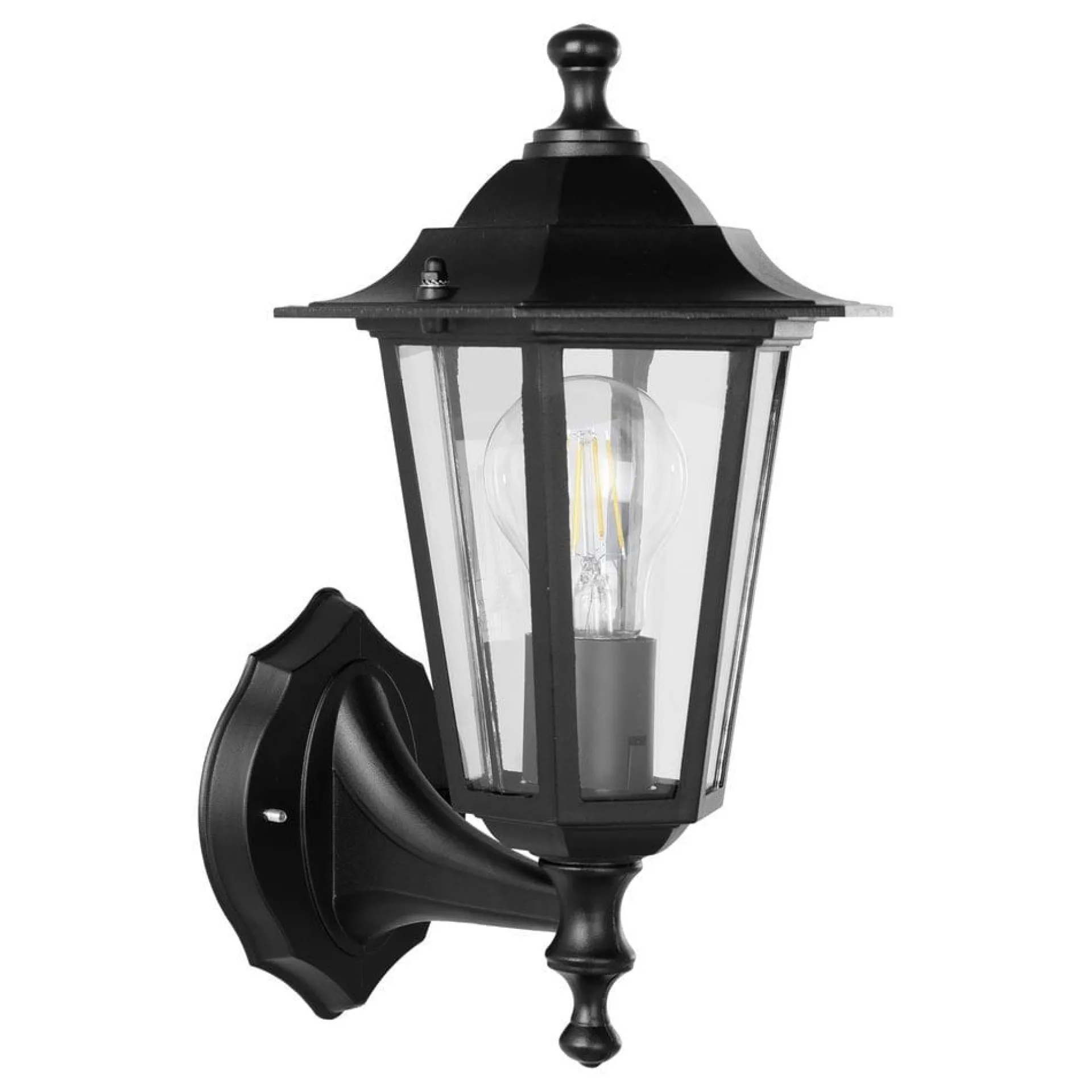 Entré|Fasadebelysning-Utvendig vegglampe Laterna Svart
