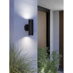 Utvendig vegglampe Tomelloso med 2 lamper