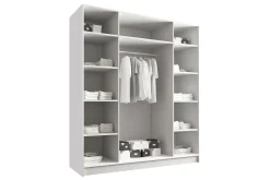 Garderober & Garderobesystem-Vadstena Garderobe 200 cm Hvit,Gull