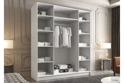 Garderober & Garderobesystem-Vadstena Garderobe 200 cm Hvit,Gull
